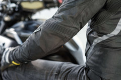 SHIMA Mesh Pro moto tessuto Giacca Nera