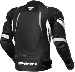 SHIMA Mesh Pro impermeabile moto tessuto Giacca Nero Bianco