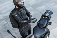 SHIMA Mesh Pro moto tessuto Giacca Nera