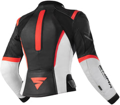 SHIMA Miura 2.0 donna moto pelle Giacca Rosso Fluo