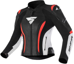 SHIMA Miura 2.0 donna moto pelle Giacca Rosso Fluo