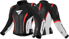 SHIMA Miura 2.0 donna moto pelle Giacca Rosso Fluo