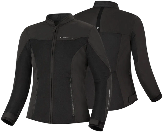 SHIMA Openair donna moto tessuto Giacca Nera 