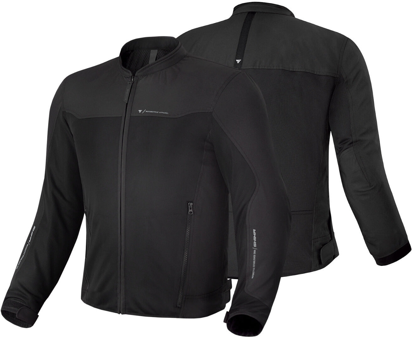 SHIMA Openair moto tessuto Giacca NERA