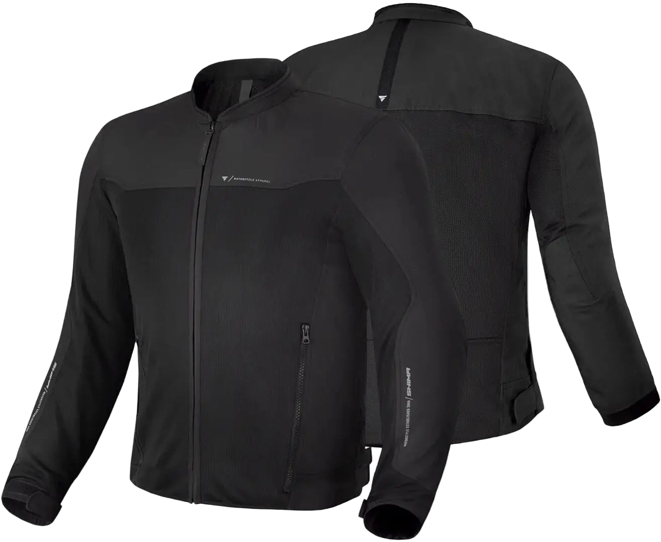 SHIMA Openair moto tessuto Giacca NERA 