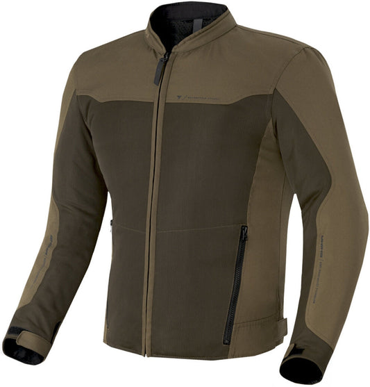 SHIMA Openair moto pelle Giacca Marrone
