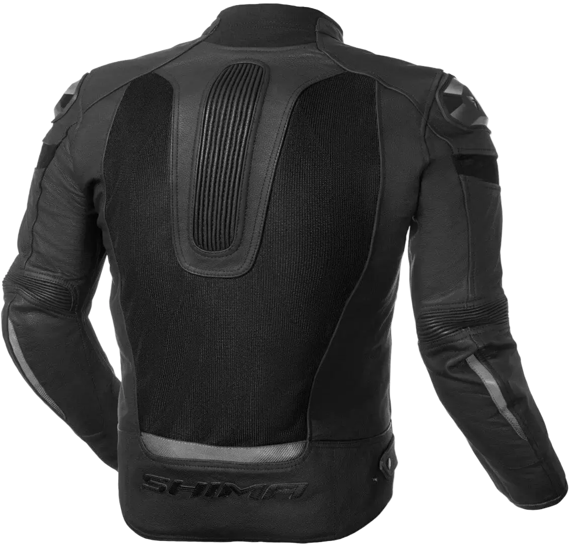 SHIMA Piston motociclista pelle Giacca Nera 