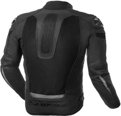 SHIMA Piston motociclista pelle Giacca Nera