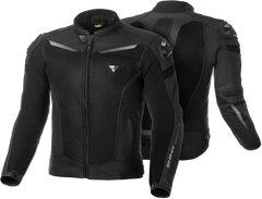 SHIMA Piston motociclista pelle Giacca Nera 