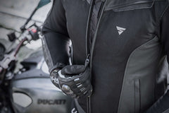 SHIMA Piston motociclista pelle Giacca Nera 