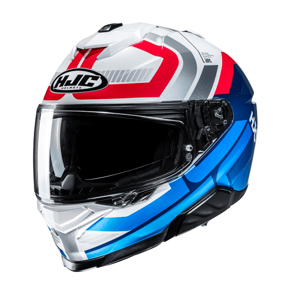 HJC I71 VIZ MC21 Moto Integrali Caschi Bianco Rosso Blu 