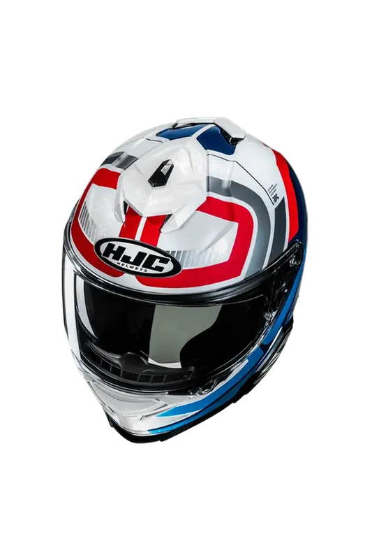 HJC I71 VIZ MC21 Moto Integrali Caschi Bianco Rosso Blu 