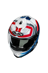 HJC I71 VIZ MC21 Moto Integrali Caschi Bianco Rosso Blu 