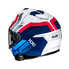 HJC I71 VIZ MC21 Moto Integrali Caschi Bianco Rosso Blu