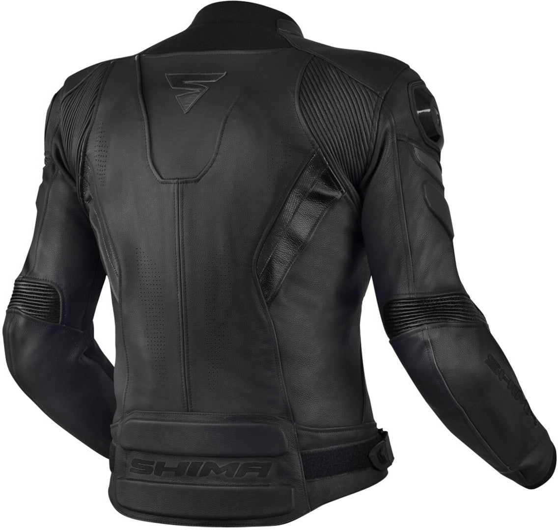 SHIMA Chase Giacca motociclista pelle corsa Nera