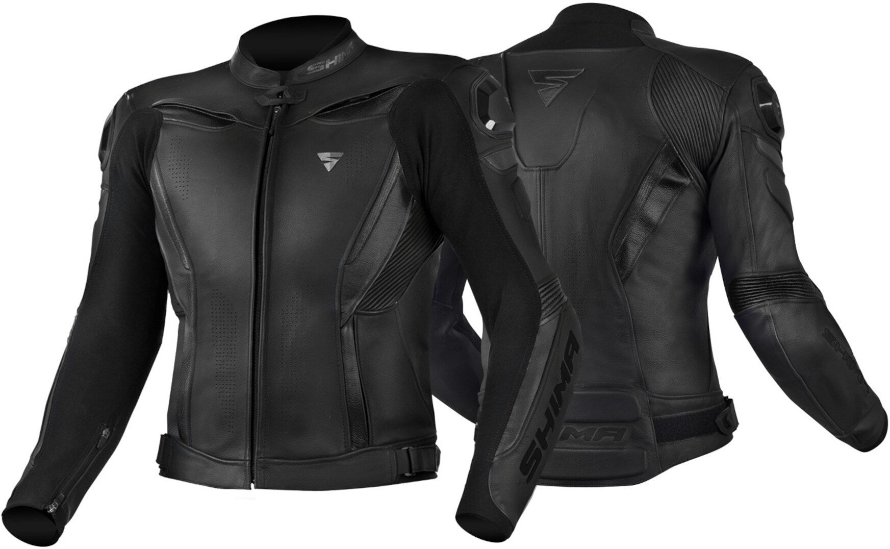 SHIMA Chase Giacca motociclista pelle corsa Nera