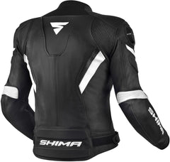SHIMA Chase Giacche pelle Uomo motociclista Nera Bianca