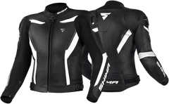 SHIMA Chase Giacche pelle Uomo motociclista Nera Bianca 
