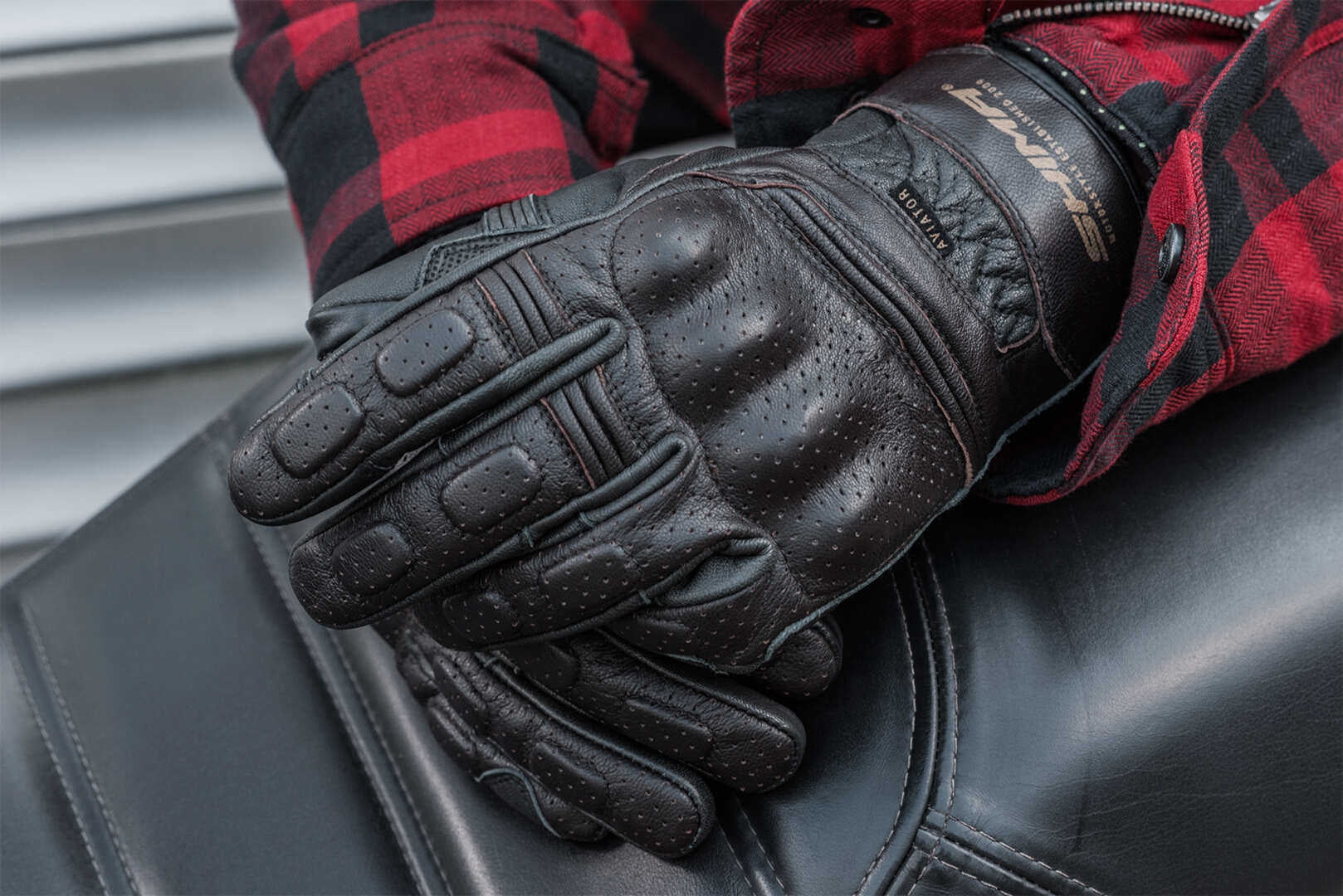 SHIMA AVIATOR GUANTES DARK BROWN