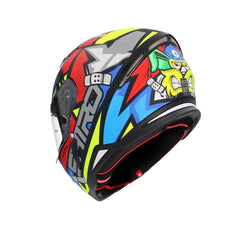 SHIRO HUNTER RACCOON MOTO INTEGRALI CASCHI ROSSO BLU GRIGIO 