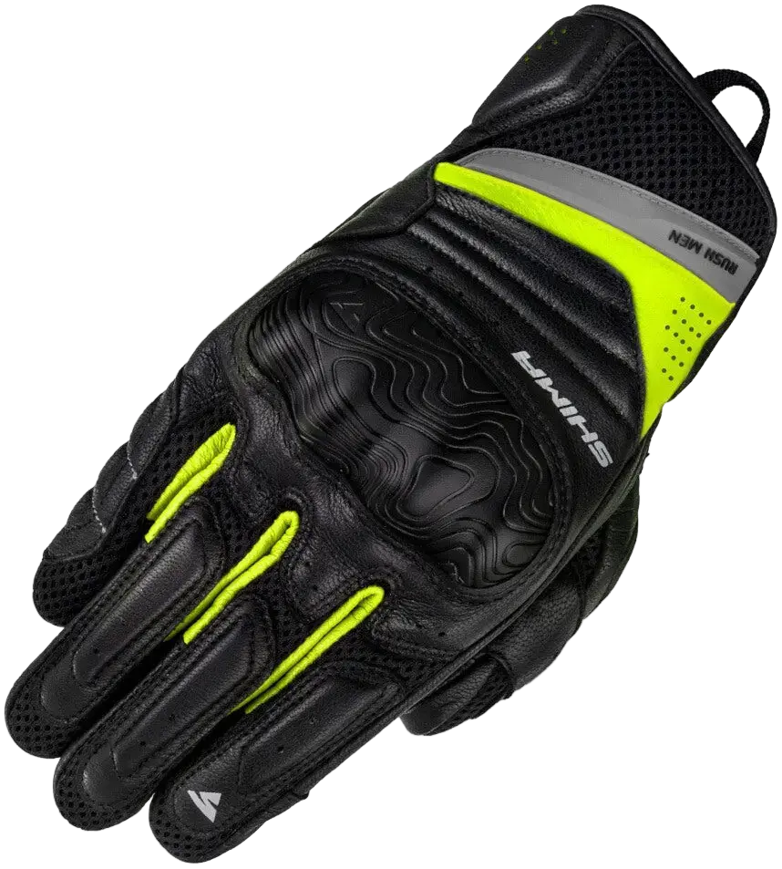 SHIMA RUSH CORTI MOTO GUANTI URBAN UOMO NERO FLOU GIALLO 
