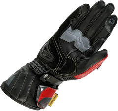 SHIMA STR-2 GUANTI MOTO CORSE NERO ROSSO 