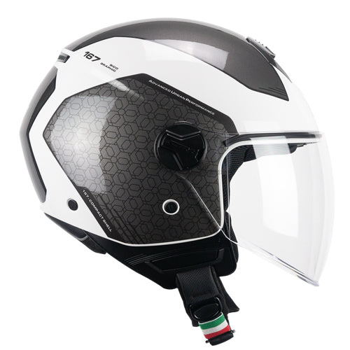 CGM 167L FLO BICO Urbano Abierto Jet Casco Blanco Gris Largo – Yamoto.it