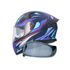 SHIRO KATANA SHARP Moto Integrali Caschi Opaco Blu 