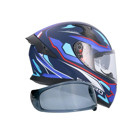 SHIRO KATANA SHARP Moto Integrali Caschi Opaco Blu 