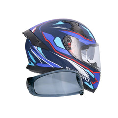 SHIRO KATANA SHARP INTEGRALI CASCHI OPACO BLU