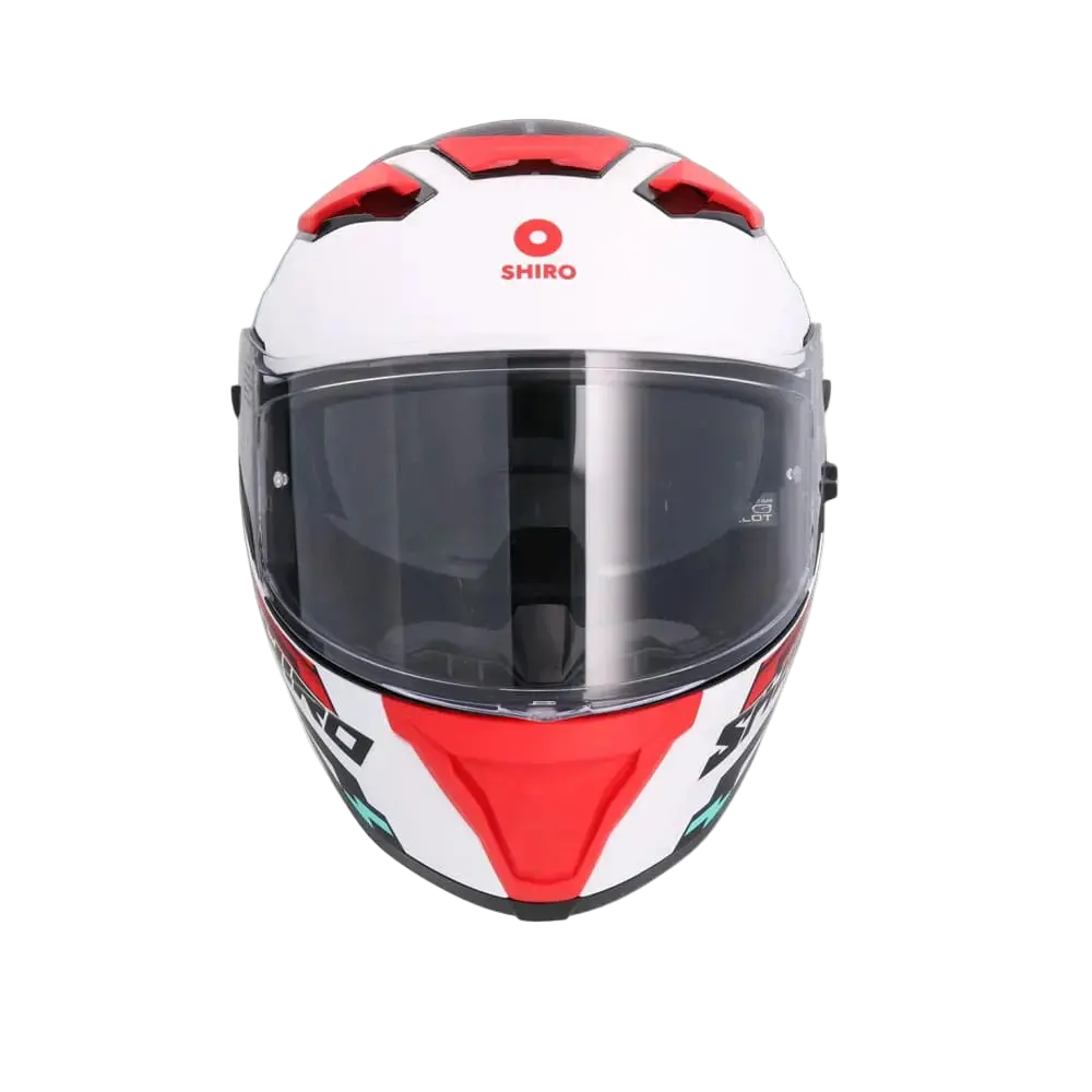 SHIRO FF939 Alpha Motociclo integrali Caschi Rosso Opaco 