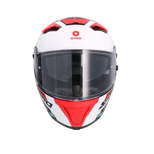 SHIRO FF939 Alpha Motociclo integrali Caschi Rosso Opaco 