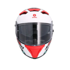 SHIRO FF939 Alpha Motociclo integrali Caschi Rosso Opaco 