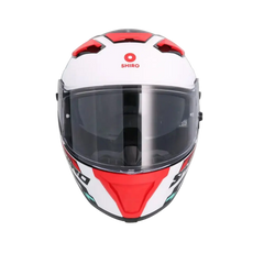 SHIRO FF939 Alpha Motociclo integrali Caschi Rosso Opaco 
