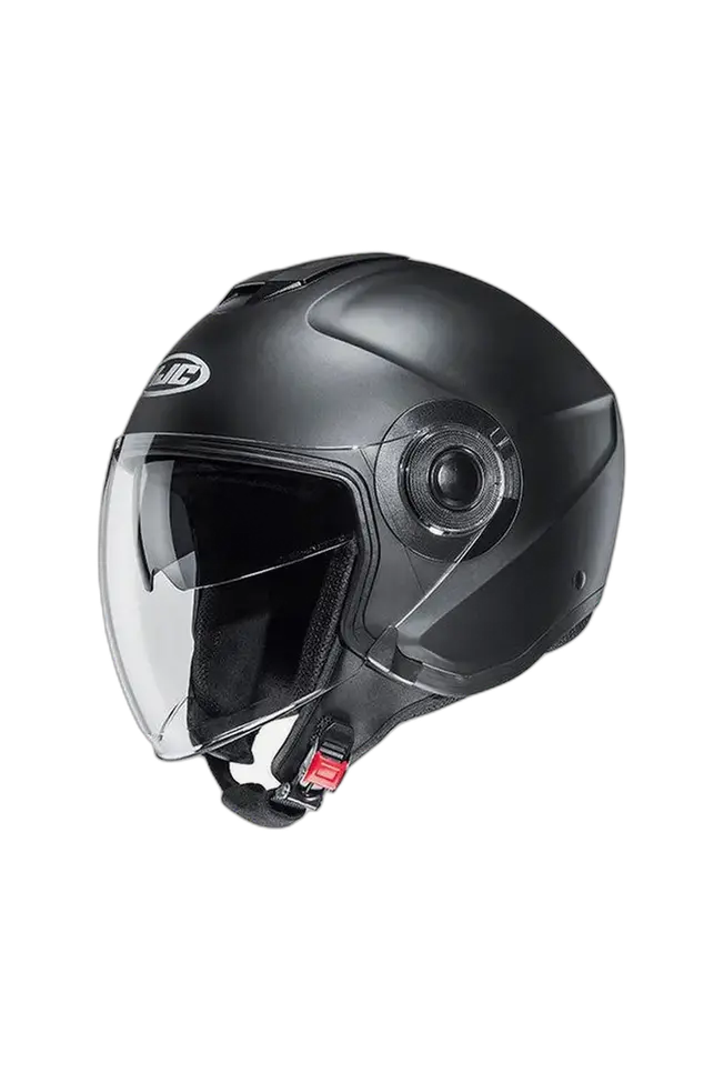 HJC i40N UNI Scooter Aperto Nero Caschi Nero Semi Opaco 