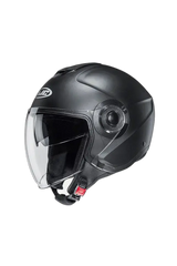 HJC i40N UNI Scooter Aperto Nero Caschi Nero Semi Opaco 