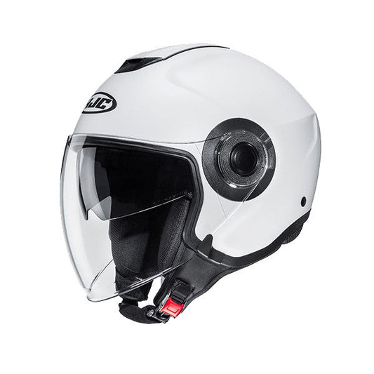HJC i40N UNI moto in bianco perla Caschi Jet 
