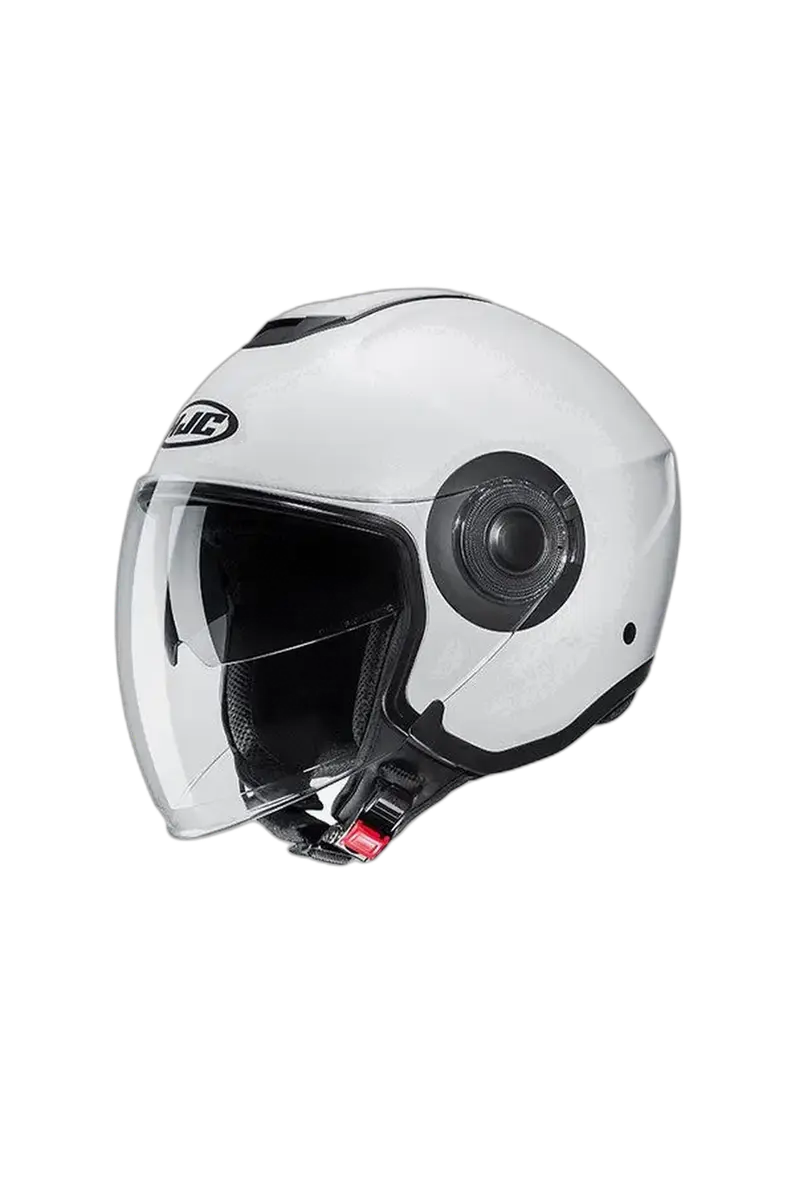 HJC i40N UNI Moto Aperto Semi Piatto Bianco Perla Caschi 