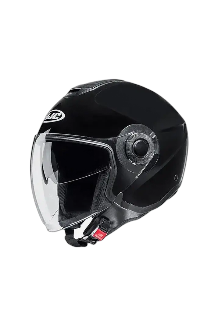 HJC i40N UNI Motociclista Urban Caschi Jet Nero Metallizzato 