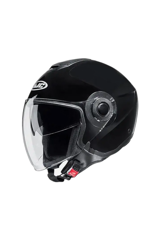 HJC i40N UNI Motociclista Urban Caschi Jet Nero Metallizzato 