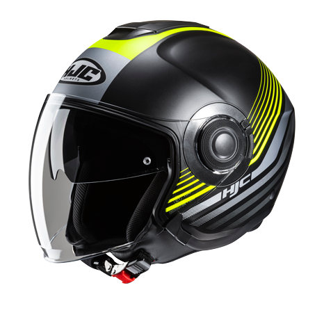 HJC i40N DOVA MC3SF Casco Jet Abierto Para Moto 