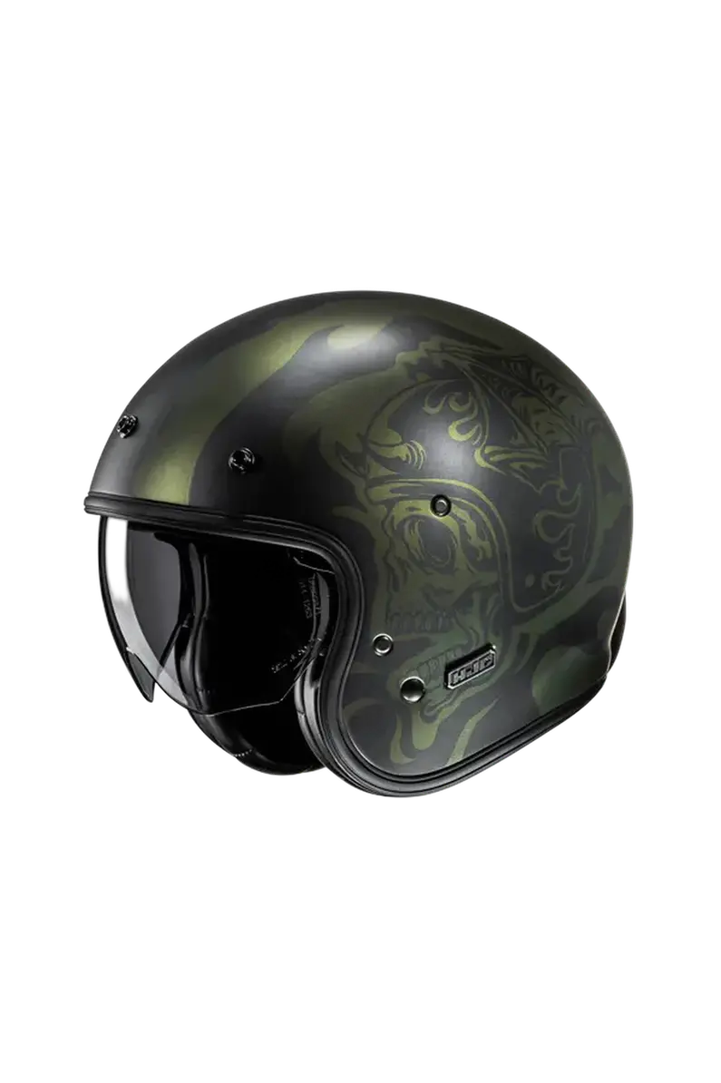 HJC V31 Flame MC4SF Stile Retrò Classico Jet Moto Caschi 