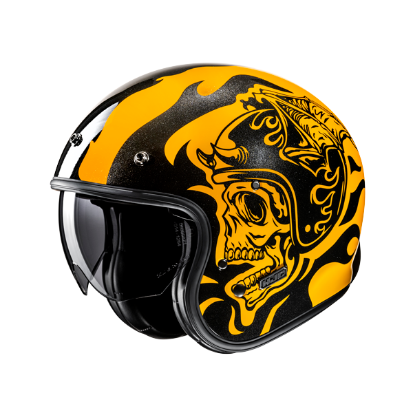 HJC V31 Flame MC3 abierto motocicleta estilo retro clásico Casco