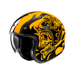 HJC V31 Flame MC3 abierto motocicleta estilo retro clásico Casco