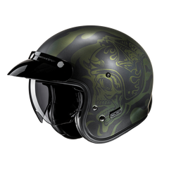 HJC V31 Flame MC4SF Casco de moto de estilo retro clásico