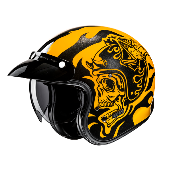 HJC V31 Flame MC3 abierto motocicleta estilo retro clásico Casco