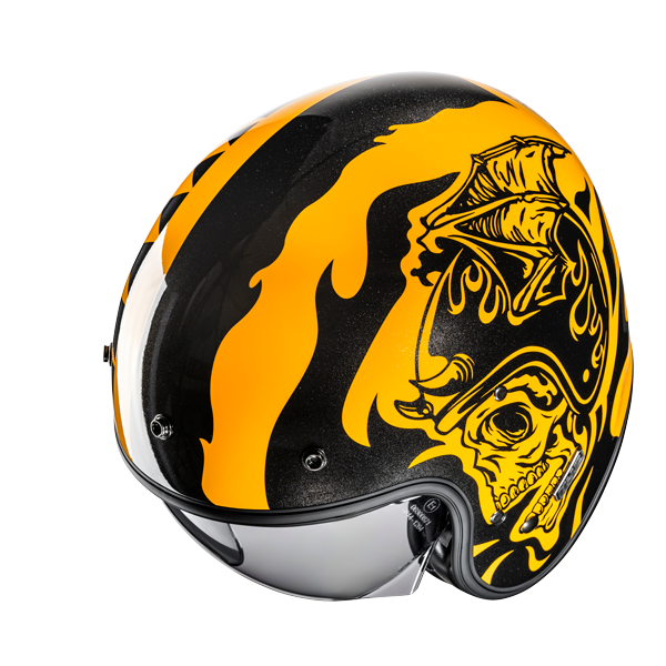 HJC V31 Flame MC3 abierto motocicleta estilo retro clásico Casco