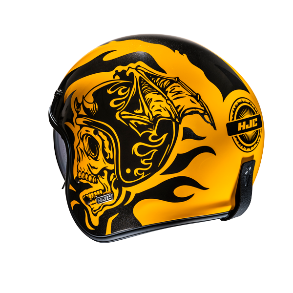HJC V31 Flame MC3 abierto motocicleta estilo retro clásico Casco - SECURTEX MOTOR S.L (t/a MaximoMoto)