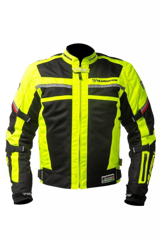 MUGENRACE A-TTRAVERSARE Giacca Tessile Nero Giallo Fluo