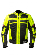 MUGENRACE A-TTRAVERSARE Giacca Tessile Nero Giallo Fluo